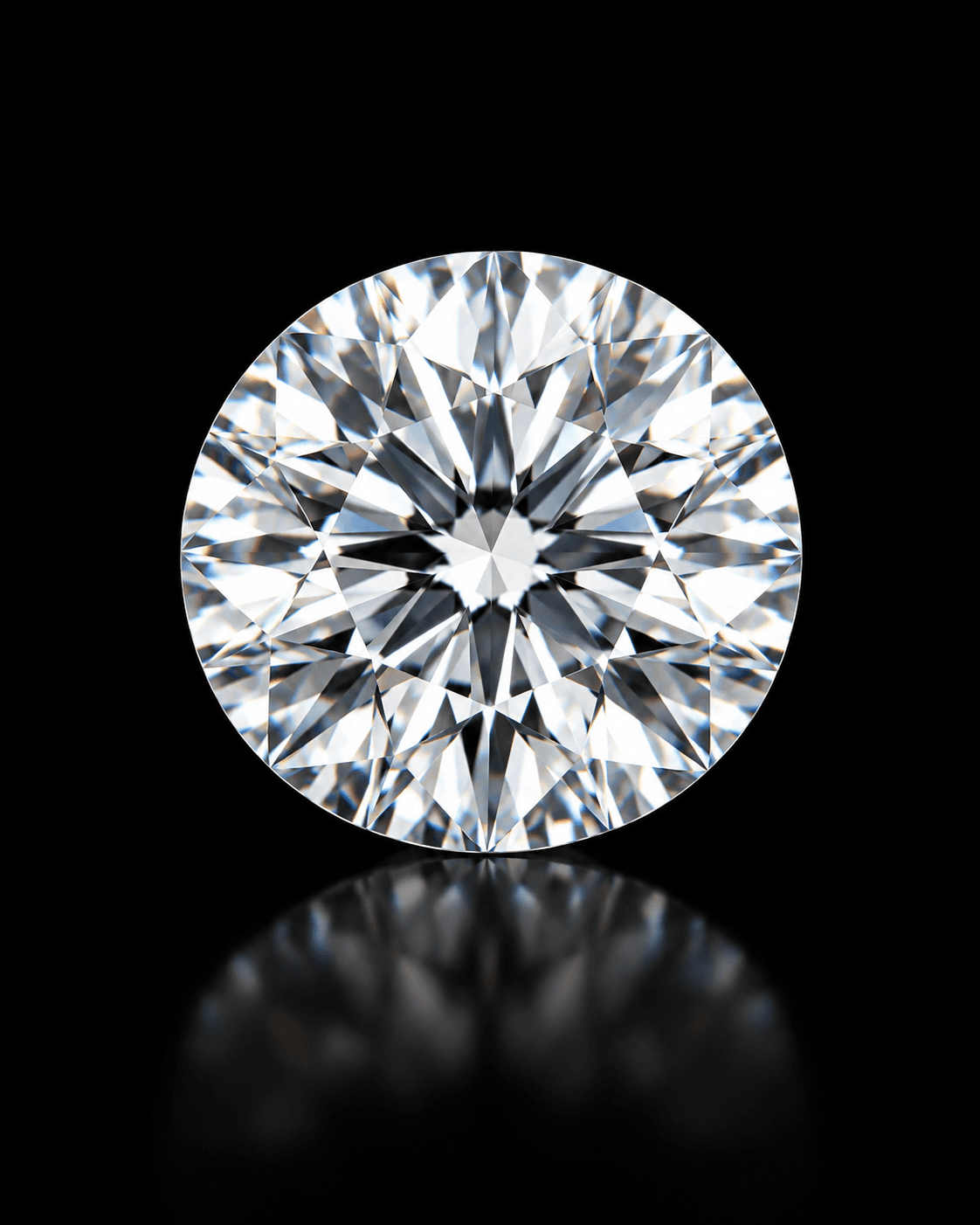 Round cut diamond
