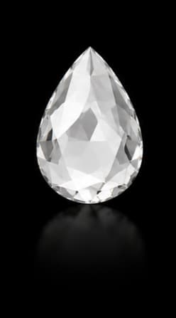 Pear Rose Cut cut diamond